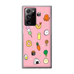 CaseCompany Happy bento friends: Samsung Galaxy Note 20 Ultra / Note 20 Ultra 5G Transparant Hoesje