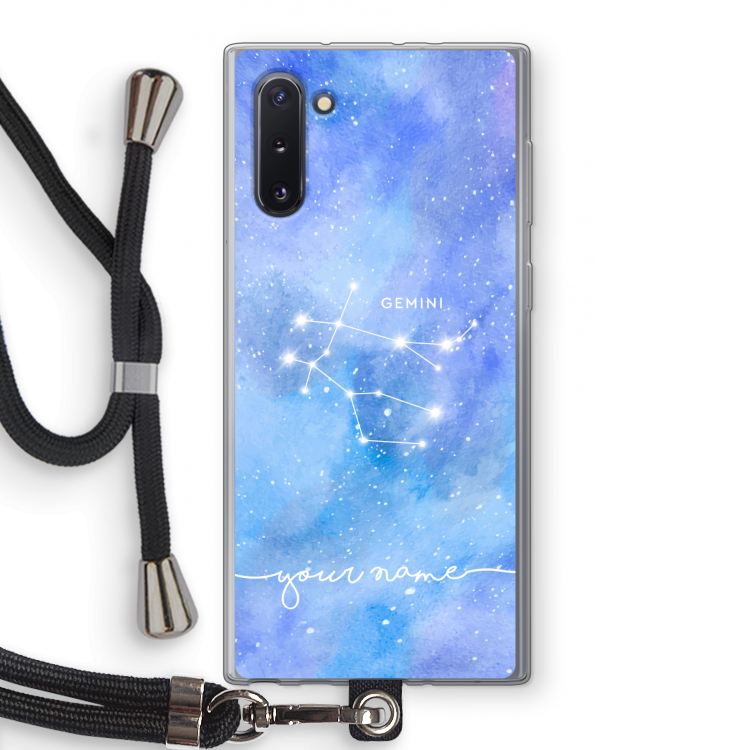 CaseCompany Sterrenbeeld - Licht: Samsung Galaxy Note 10 Transparant Hoesje met koord