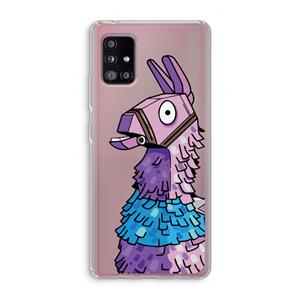 CaseCompany Lama: Samsung Galaxy A51 5G Transparant Hoesje