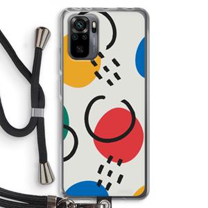 CaseCompany Illustratieve pop 3: Xiaomi Redmi Note 10 Pro Transparant Hoesje met koord