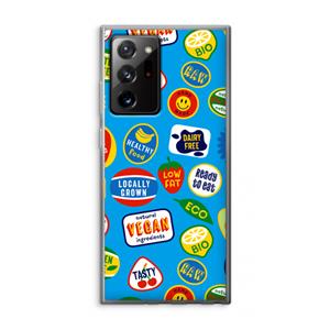 CaseCompany Fruitsticker: Samsung Galaxy Note 20 Ultra / Note 20 Ultra 5G Transparant Hoesje