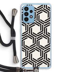 CaseCompany Geometrisch patroon: Samsung Galaxy A52 Transparant Hoesje met koord