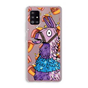 CaseCompany Loot Burger: Samsung Galaxy A51 5G Transparant Hoesje