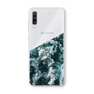 CaseCompany Zee golf: Samsung Galaxy A70 Transparant Hoesje
