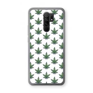 CaseCompany Weed: Xiaomi Redmi 9 Transparant Hoesje