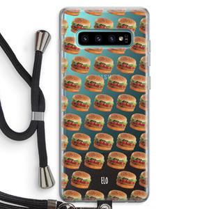 CaseCompany Giants: Samsung Galaxy S10 Plus Transparant Hoesje met koord