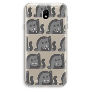 CaseCompany Cats: Samsung Galaxy J7 (2017) Transparant Hoesje