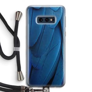 CaseCompany Pauw: Samsung Galaxy S10e Transparant Hoesje met koord
