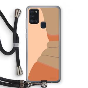 CaseCompany Bikini: Samsung Galaxy A21s Transparant Hoesje met koord