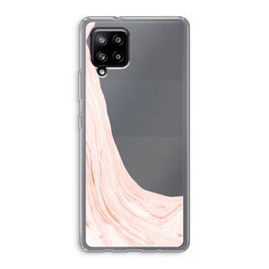 CaseCompany Peach bath: Samsung Galaxy A42 5G Transparant Hoesje