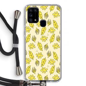CaseCompany Herfst: Samsung Galaxy M31 Transparant Hoesje met koord
