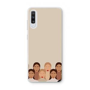 CaseCompany Girls girls girls: Samsung Galaxy A70 Transparant Hoesje