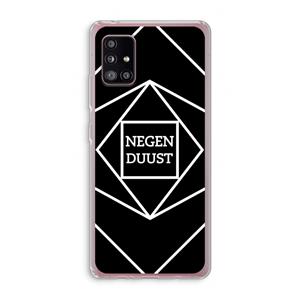 CaseCompany Negenduust geometrisch: Samsung Galaxy A51 5G Transparant Hoesje