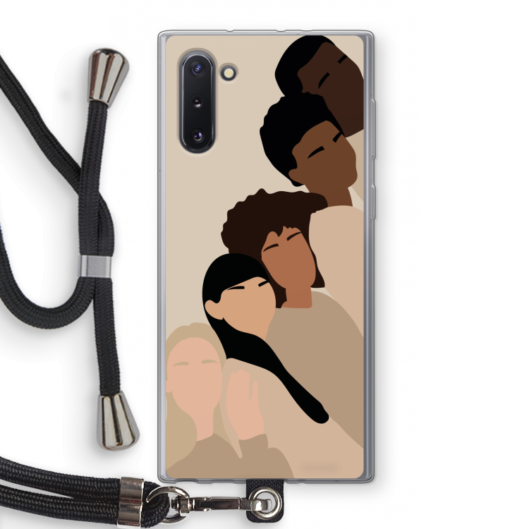 CaseCompany Sweet creatures: Samsung Galaxy Note 10 Transparant Hoesje met koord