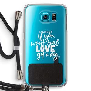 CaseCompany Partner in crime: Samsung Galaxy S6 Transparant Hoesje met koord