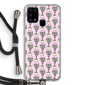 CaseCompany Boompje: Samsung Galaxy M31 Transparant Hoesje met koord