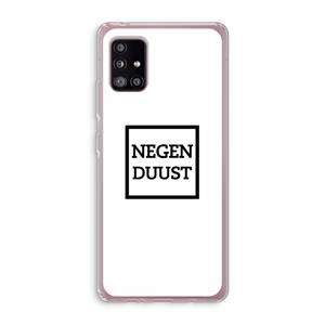 CaseCompany Negenduust vierkant: Samsung Galaxy A51 5G Transparant Hoesje