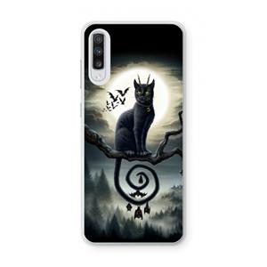 CaseCompany Moonlight Companions: Samsung Galaxy A70 Transparant Hoesje