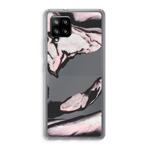 CaseCompany Roze stroom: Samsung Galaxy A42 5G Transparant Hoesje