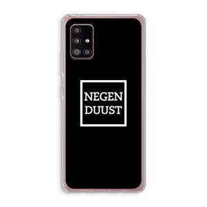 CaseCompany Negenduust black: Samsung Galaxy A51 5G Transparant Hoesje