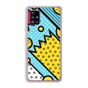CaseCompany Pop Art #1: Samsung Galaxy A51 5G Transparant Hoesje