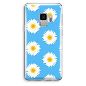 CaseCompany Margrietjes: Samsung Galaxy S9 Transparant Hoesje
