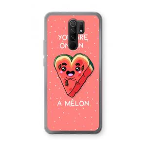 CaseCompany One In A Melon: Xiaomi Redmi 9 Transparant Hoesje