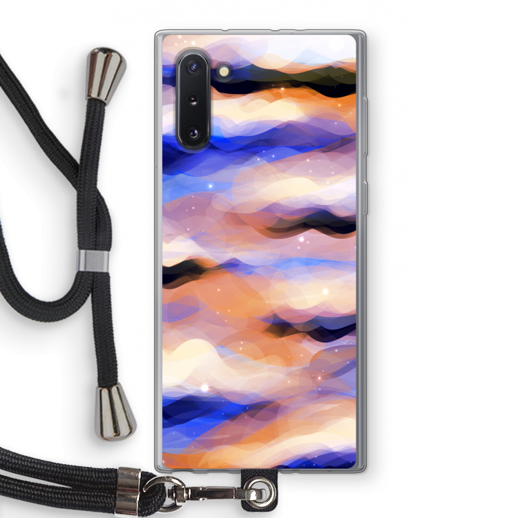 CaseCompany Donkere Wolken: Samsung Galaxy Note 10 Transparant Hoesje met koord