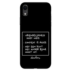 CaseCompany Mijn Motto's: iPhone XR Tough Case