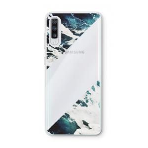 CaseCompany Golven: Samsung Galaxy A70 Transparant Hoesje