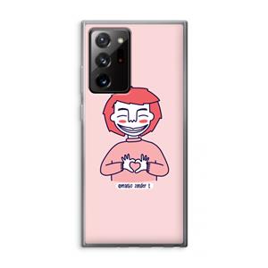 CaseCompany Hartje: Samsung Galaxy Note 20 Ultra / Note 20 Ultra 5G Transparant Hoesje