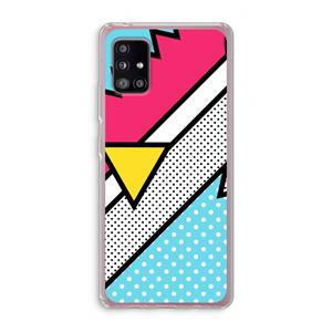 CaseCompany Pop Art #3: Samsung Galaxy A51 5G Transparant Hoesje