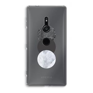 CaseCompany Marmeren cirkels: Sony Xperia XZ2 Transparant Hoesje