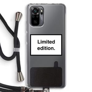 CaseCompany Limited edition: Xiaomi Redmi Note 10 Pro Transparant Hoesje met koord