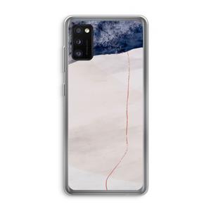 CaseCompany Stone White: Samsung Galaxy A41 Transparant Hoesje