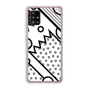 CaseCompany Pop Art #4: Samsung Galaxy A51 5G Transparant Hoesje