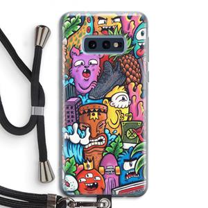 CaseCompany Vexx Mixtape: Samsung Galaxy S10e Transparant Hoesje met koord