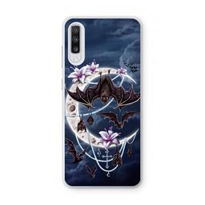 CaseCompany Vleermuizen Maan: Samsung Galaxy A70 Transparant Hoesje
