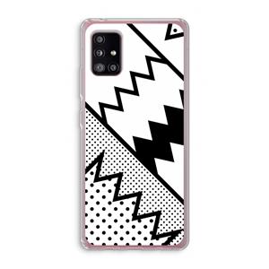 CaseCompany Pop Art #5: Samsung Galaxy A51 5G Transparant Hoesje