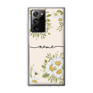 CaseCompany Daisies: Samsung Galaxy Note 20 Ultra / Note 20 Ultra 5G Transparant Hoesje