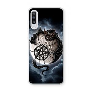 CaseCompany Volle maan: Samsung Galaxy A70 Transparant Hoesje