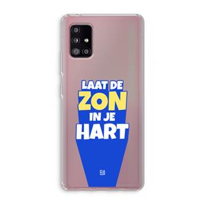 CaseCompany Laat de zon in je hart: Samsung Galaxy A51 5G Transparant Hoesje