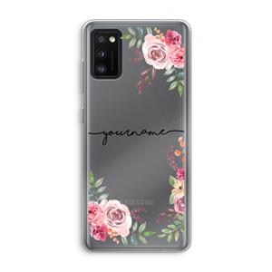 CaseCompany Rozen: Samsung Galaxy A41 Transparant Hoesje
