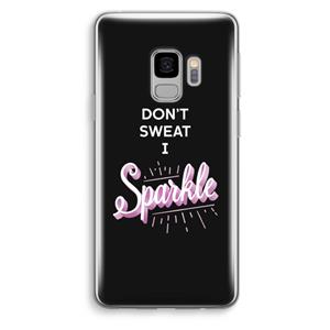 CaseCompany Sparkle quote: Samsung Galaxy S9 Transparant Hoesje
