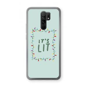 CaseCompany It's Lit: Xiaomi Redmi 9 Transparant Hoesje