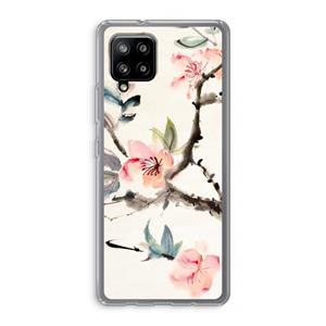 CaseCompany Japanse bloemen: Samsung Galaxy A42 5G Transparant Hoesje