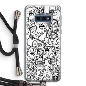 CaseCompany Vexx City #2: Samsung Galaxy S10e Transparant Hoesje met koord