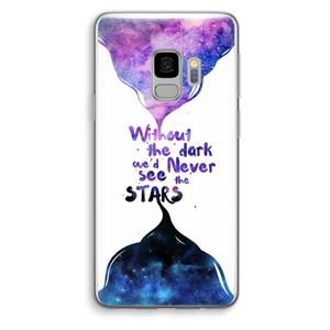 CaseCompany Stars quote: Samsung Galaxy S9 Transparant Hoesje
