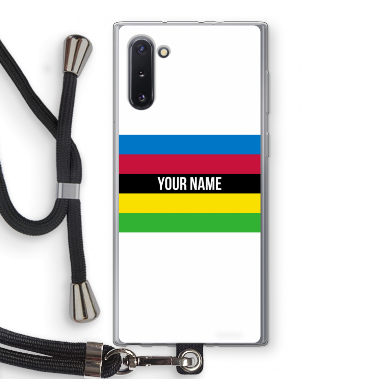 CaseCompany WK Wielrennen: Samsung Galaxy Note 10 Transparant Hoesje met koord