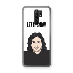 CaseCompany Let It Snow: Xiaomi Redmi 9 Transparant Hoesje